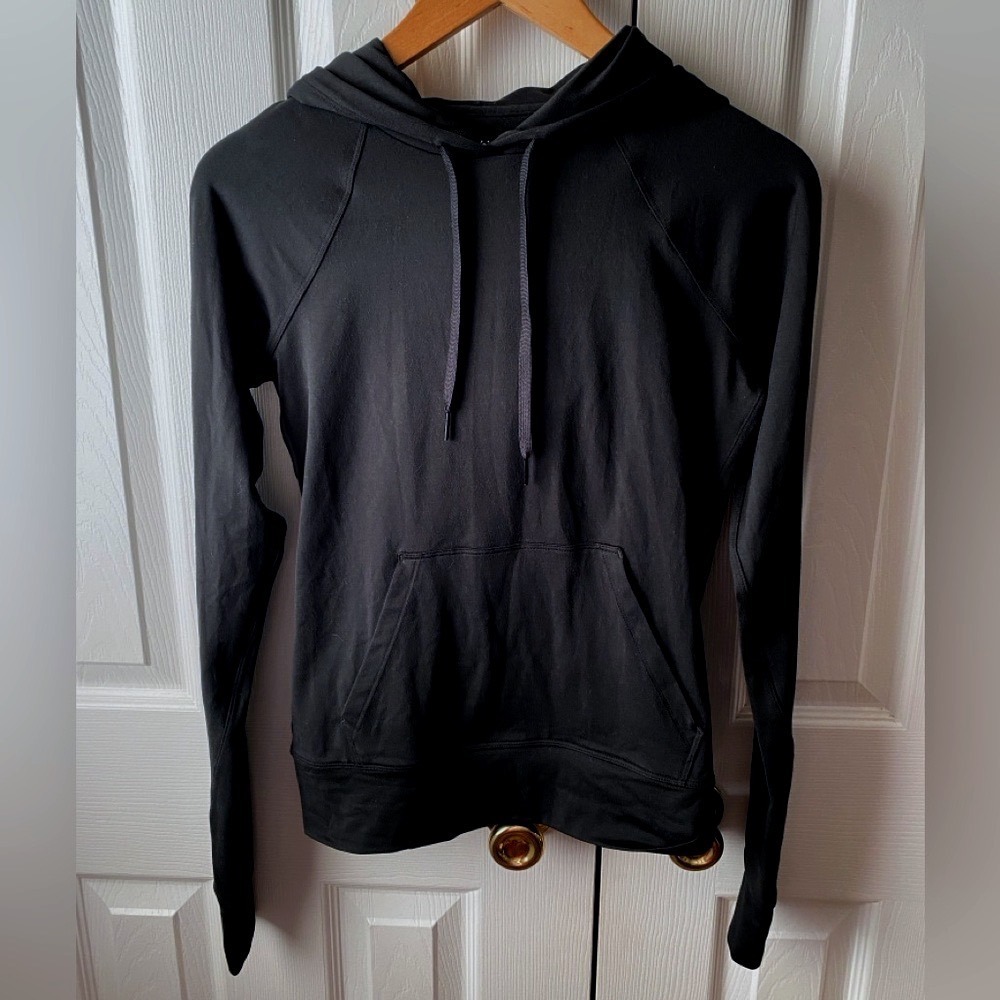 Outdoor Voices Black Lightweight All Day Athleisure Stretch Performance HoodieXS